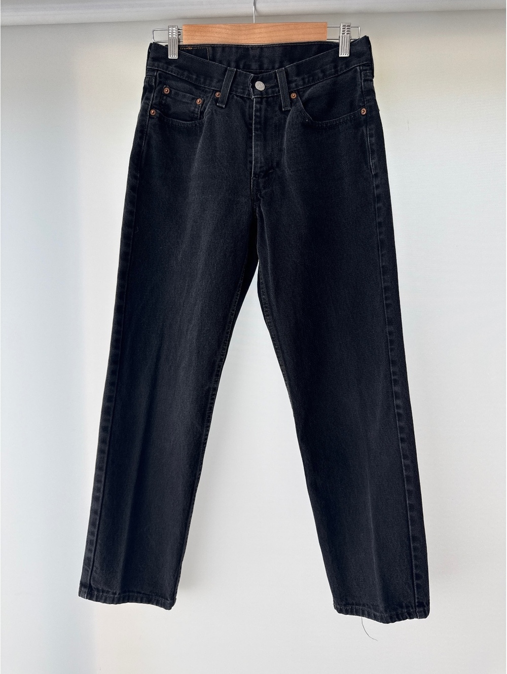 Levi’s 550 Relaxed Fit Jeans W29 L29 Black Faded Denim Straight Leg